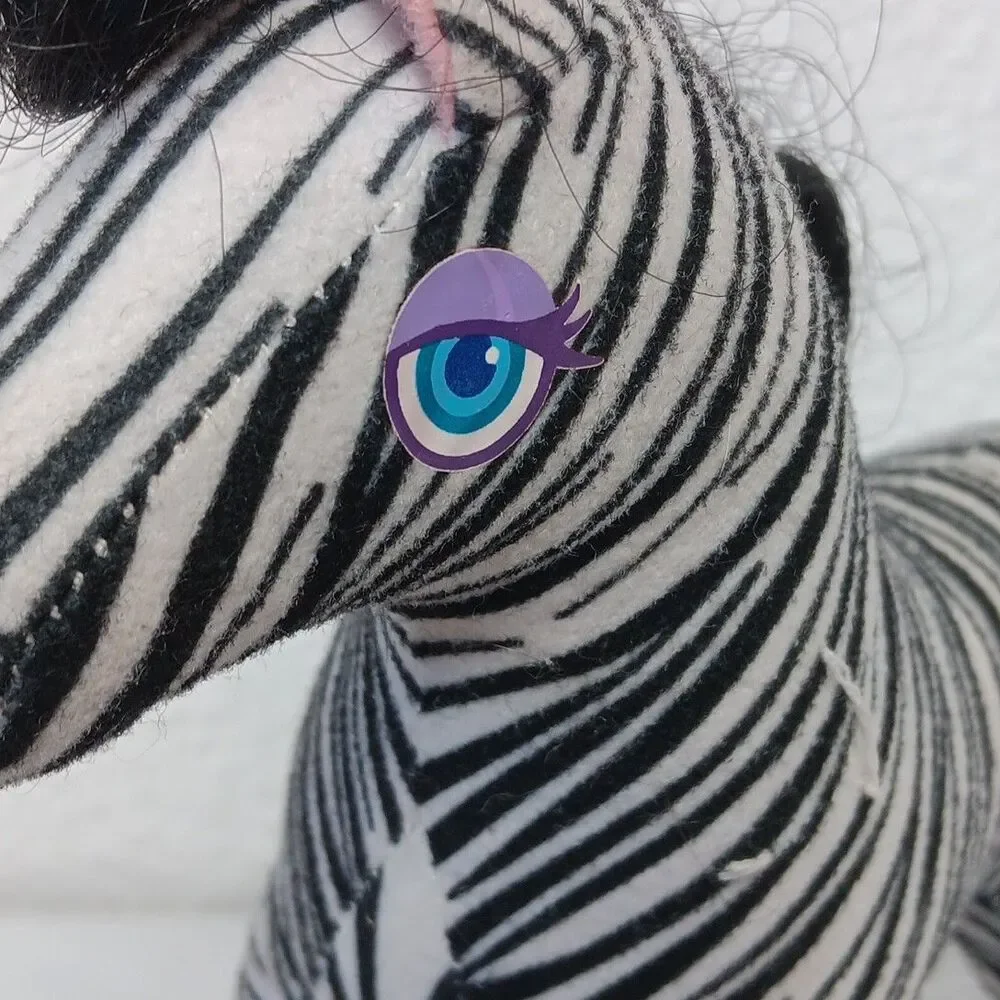 Animal Lovin Barbie Zebra Plush 1988 Standing Stuffed Animal Friend Replacement
